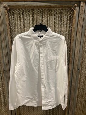 Quince White Men's Button-Down Oxford Shirt